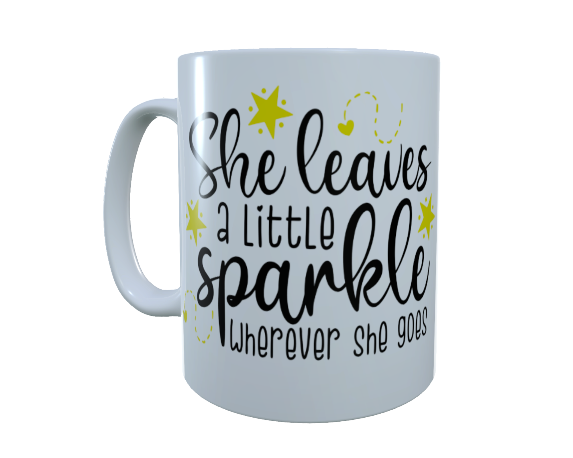 She Leaves A Little Sparkle Wherever She Goes Ceramic Mug - Click Image to Close